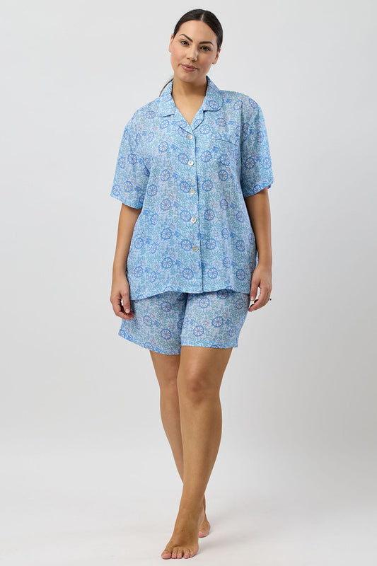 BOHO SHORT PJ SET SKY - SK511B5