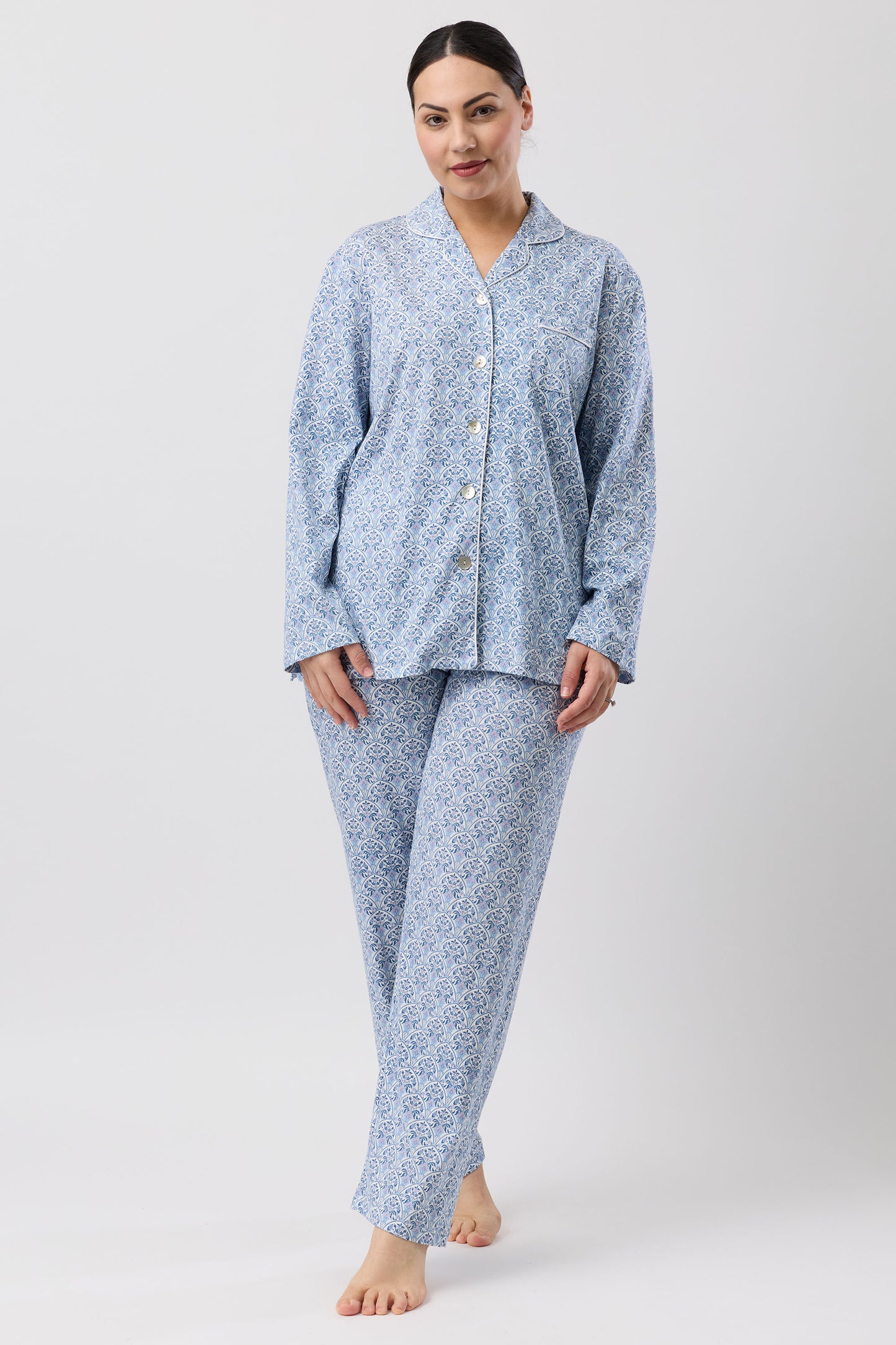 ORIENTAL PJ SET TEAL - SK515O6