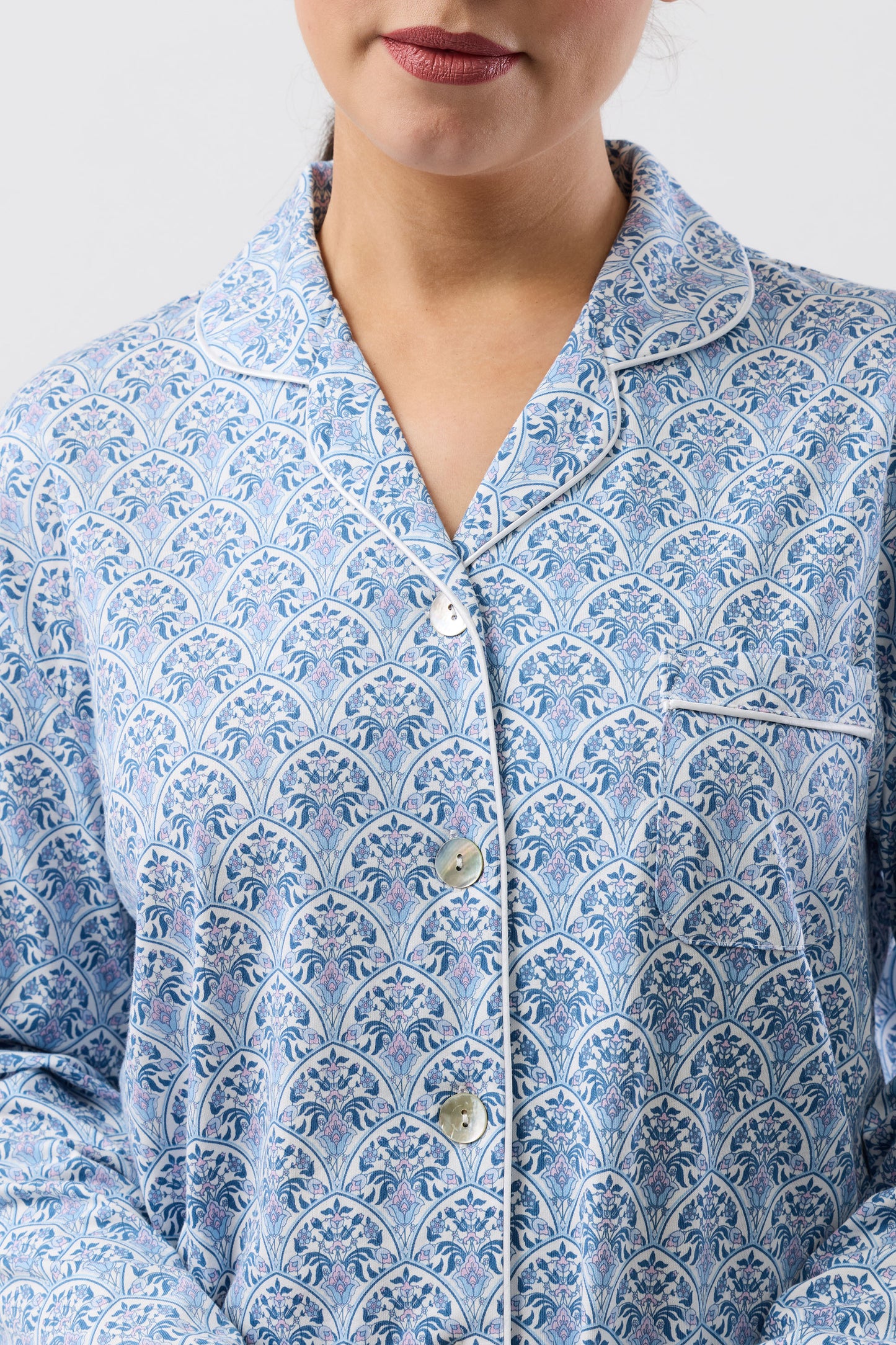 ORIENTAL PJ SET TEAL - SK515O6