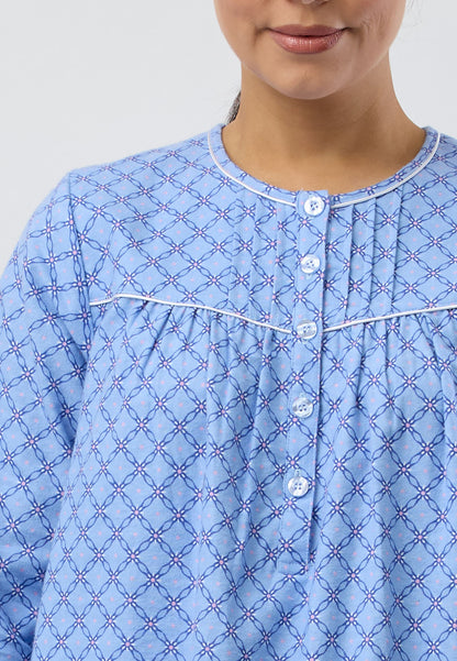 LATTICE NIGHTIE BLUE - SK611L5