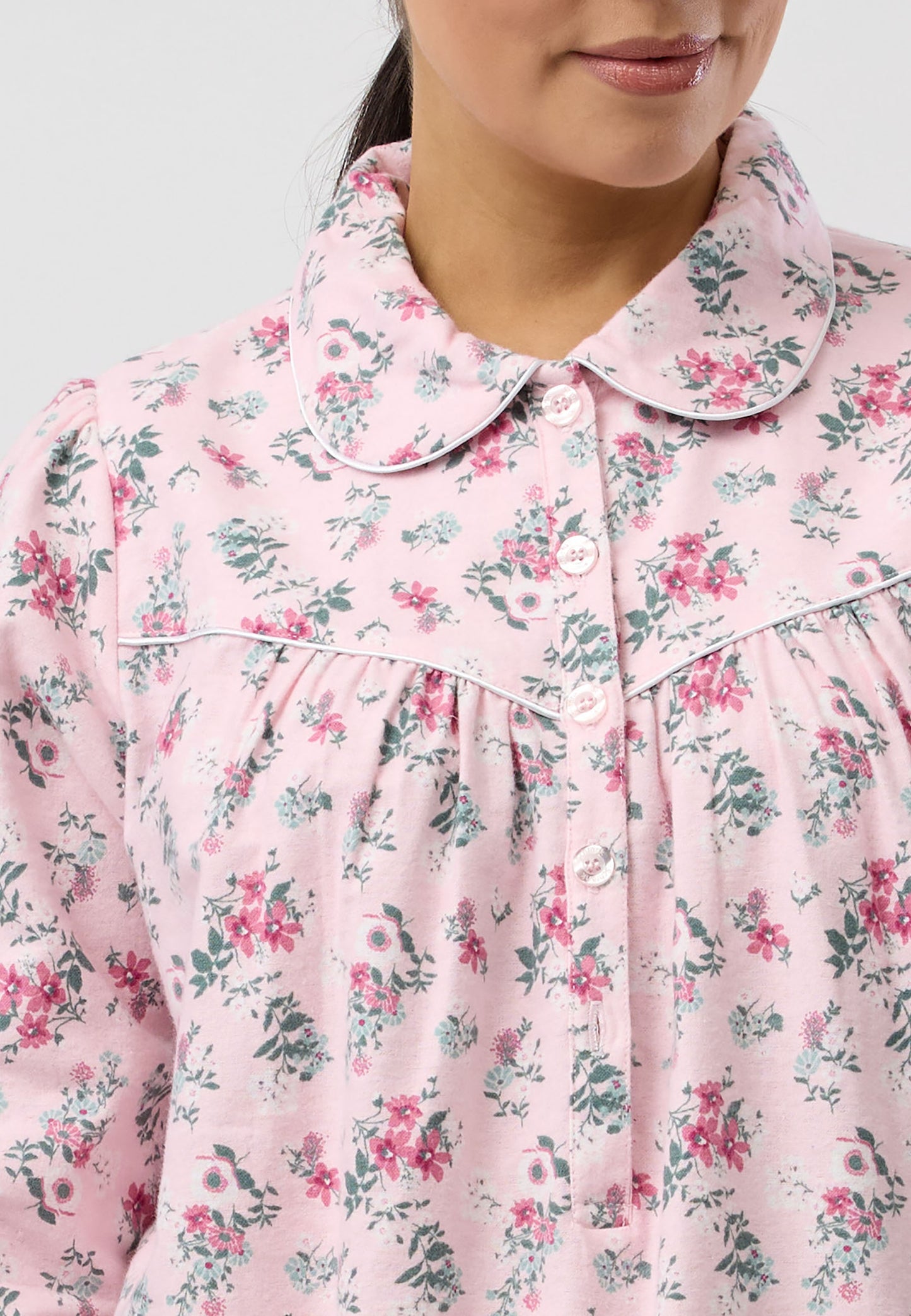 CRAB APPLE COLLAR NIGHTIE PINK - SK612C5