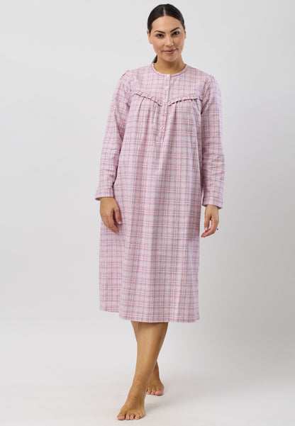 HOUNDSTOOTH NIGHTIE PINK - SK625H5