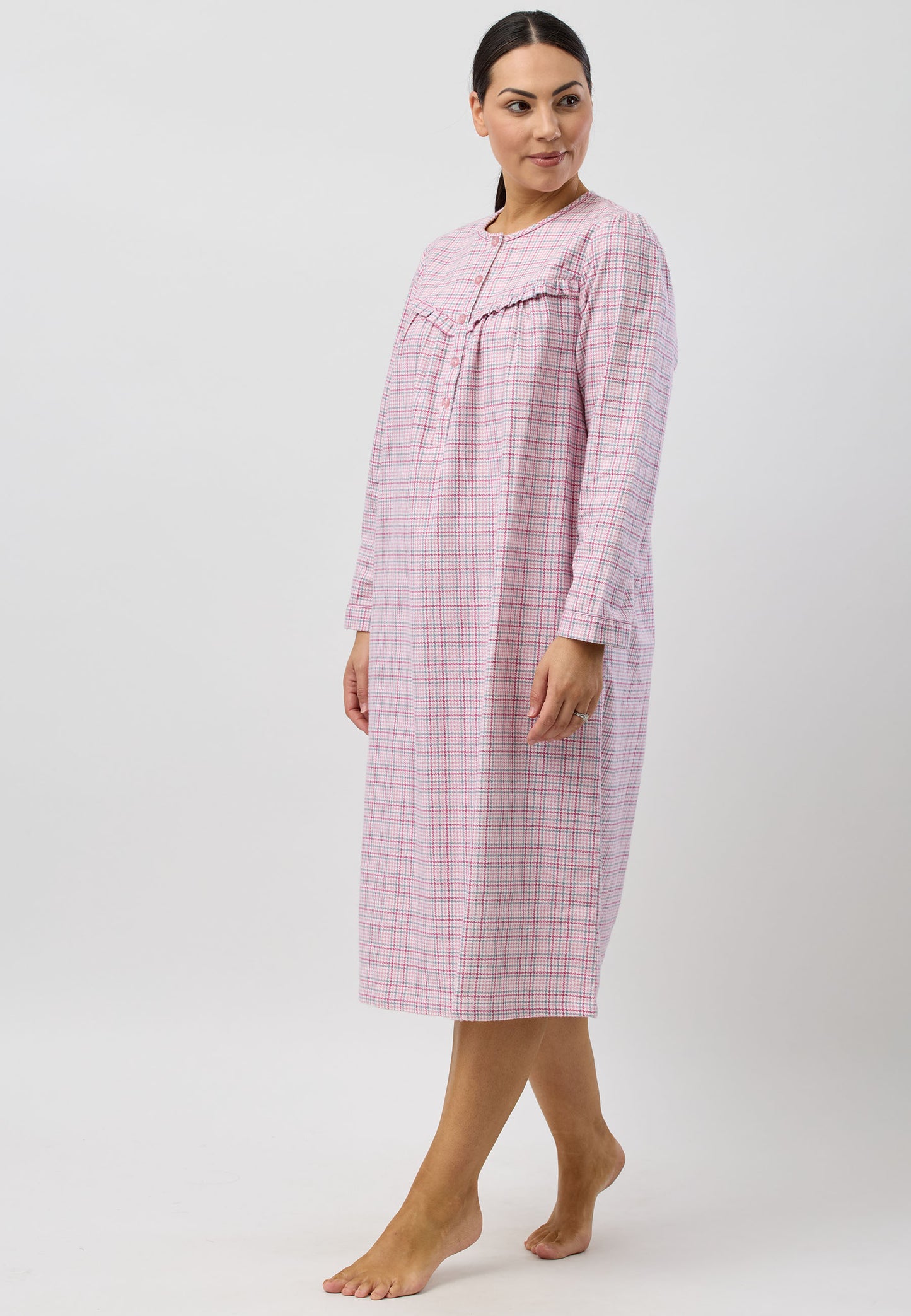 HOUNDSTOOTH NIGHTIE PINK - SK625H5