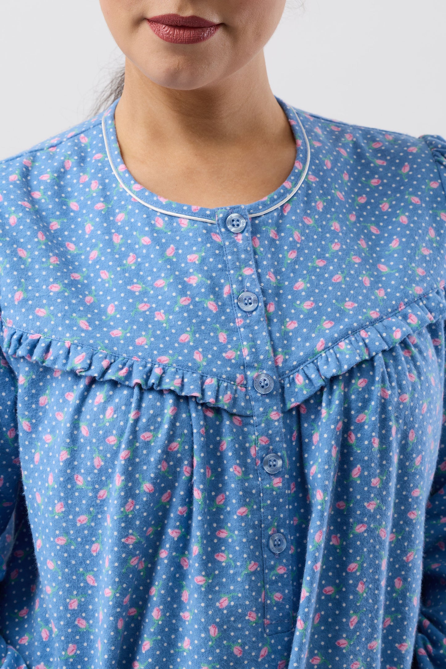 ROSE SPOT NIGHTIE DENIM - SK625R6