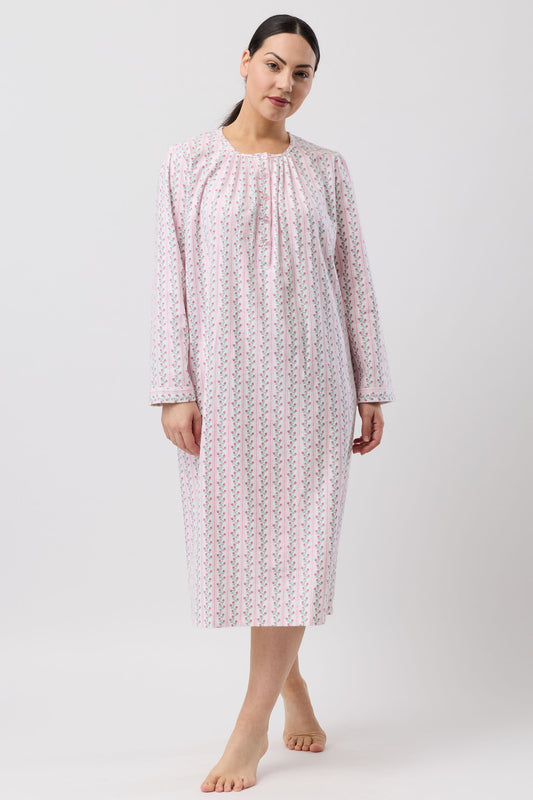 TULIP STRIPE NIGHTIE PINK - SK628T6