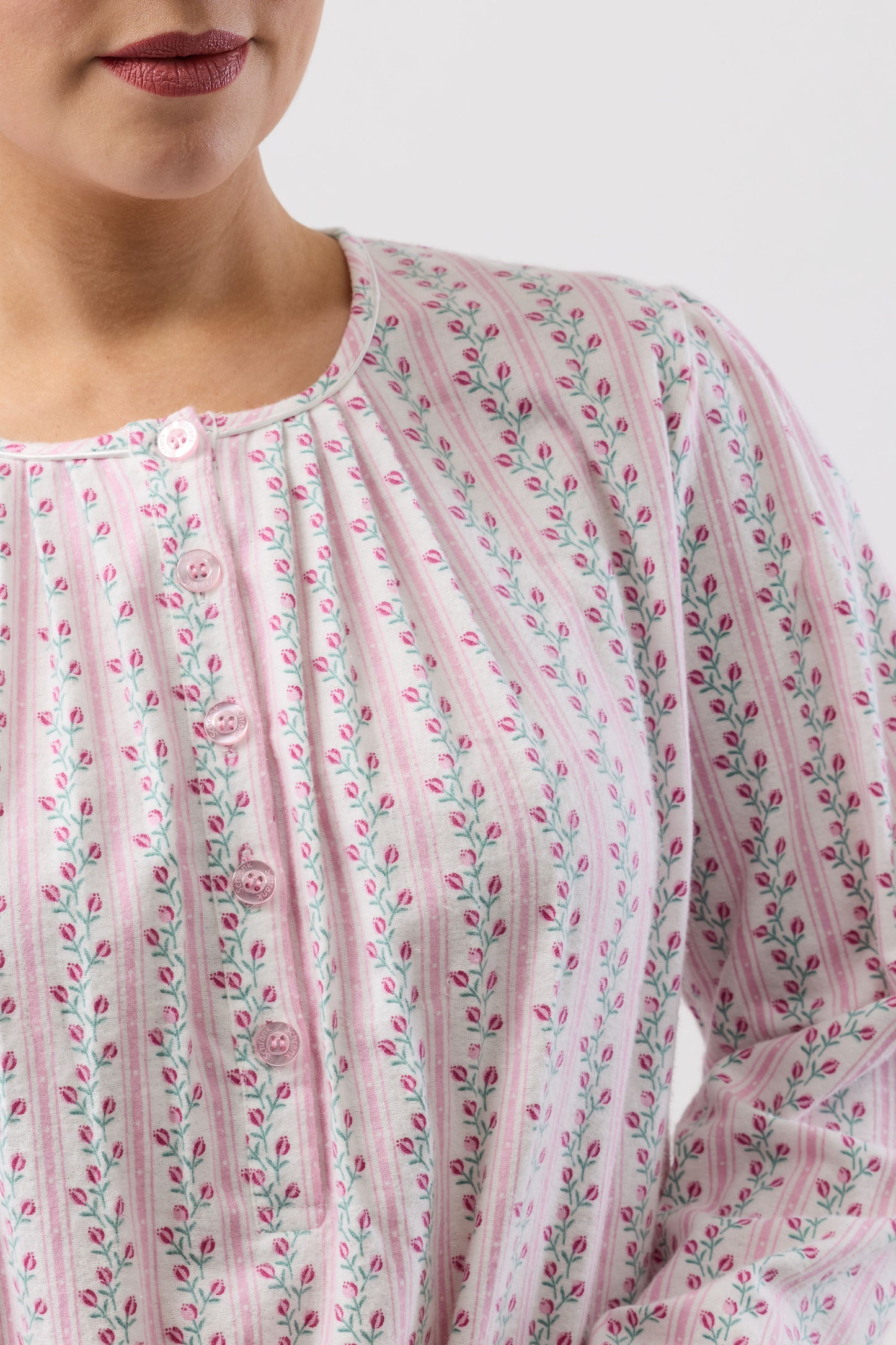 TULIP STRIPE NIGHTIE PINK - SK628T6