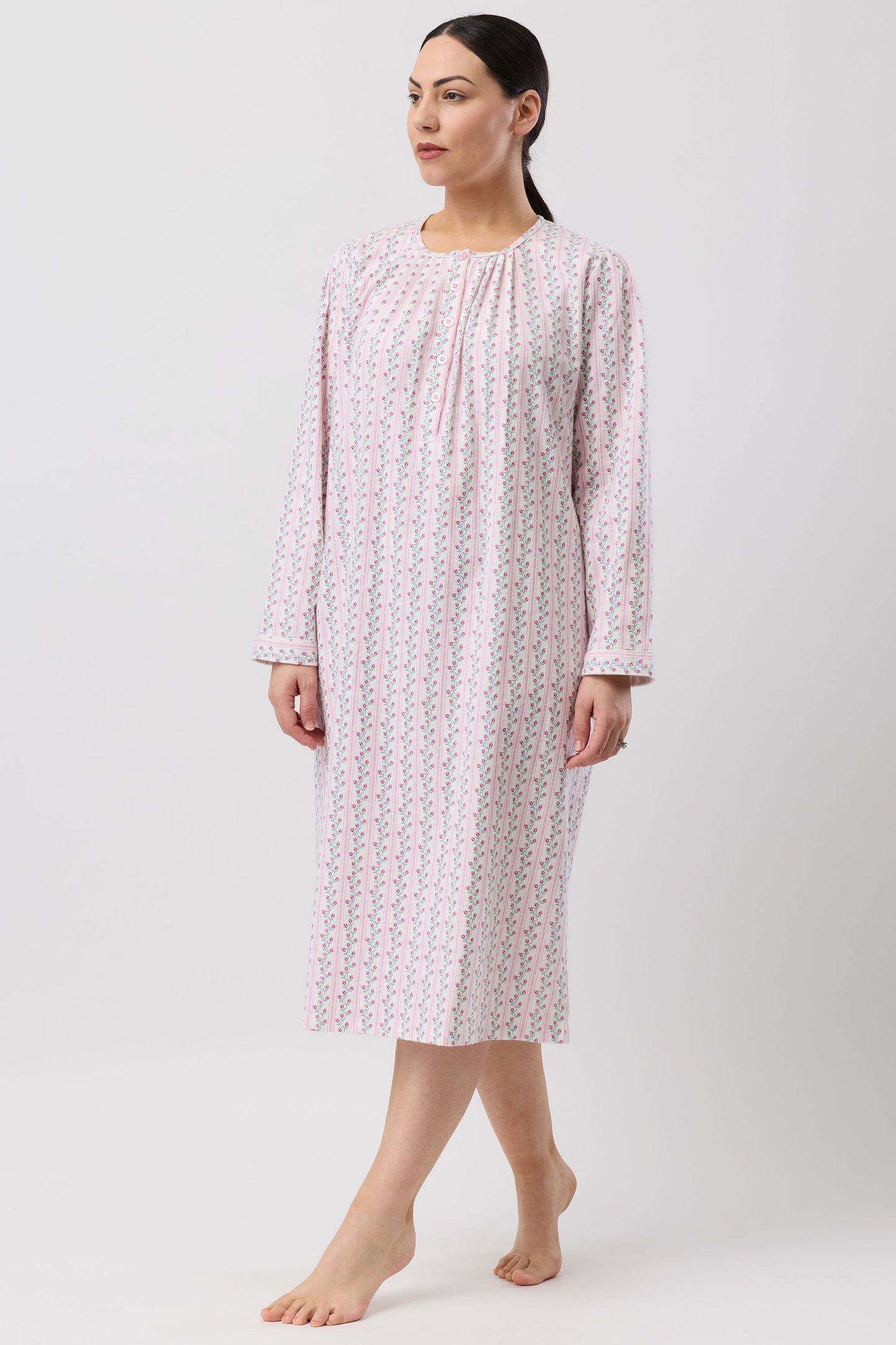 TULIP STRIPE NIGHTIE PINK - SK628T6