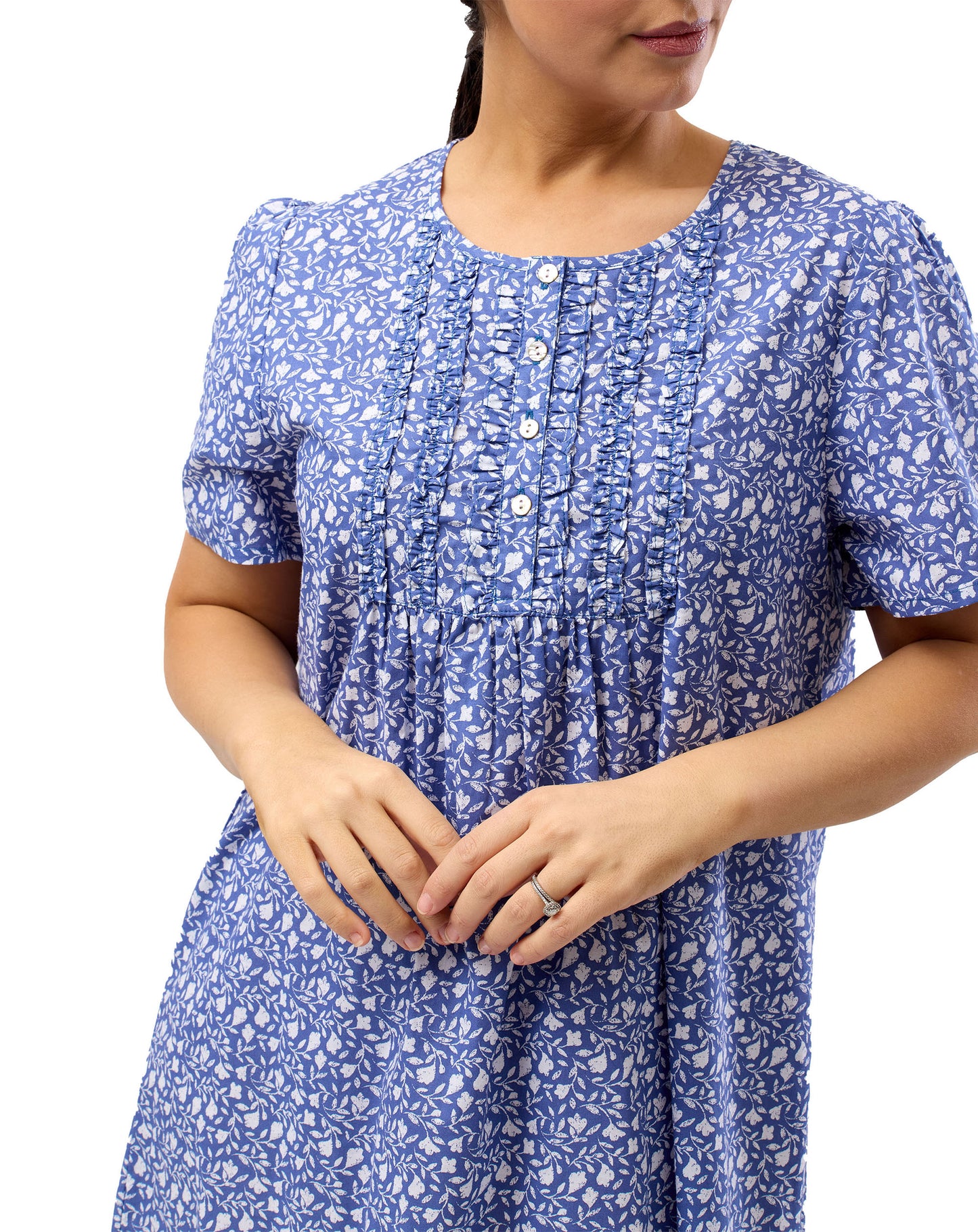 SHORT SLEEVE LEAF NITE DENIM - SK707L