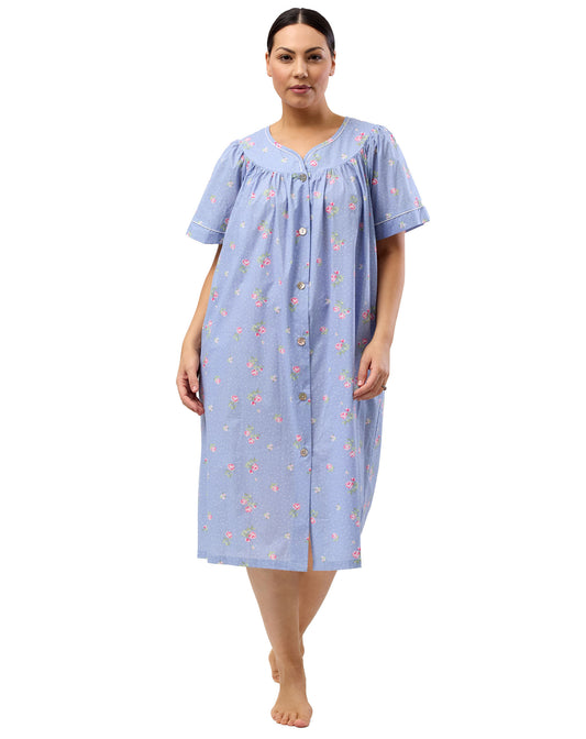 FLORAL SPOT BRUNCH COAT CORNFLOWER - SK901F