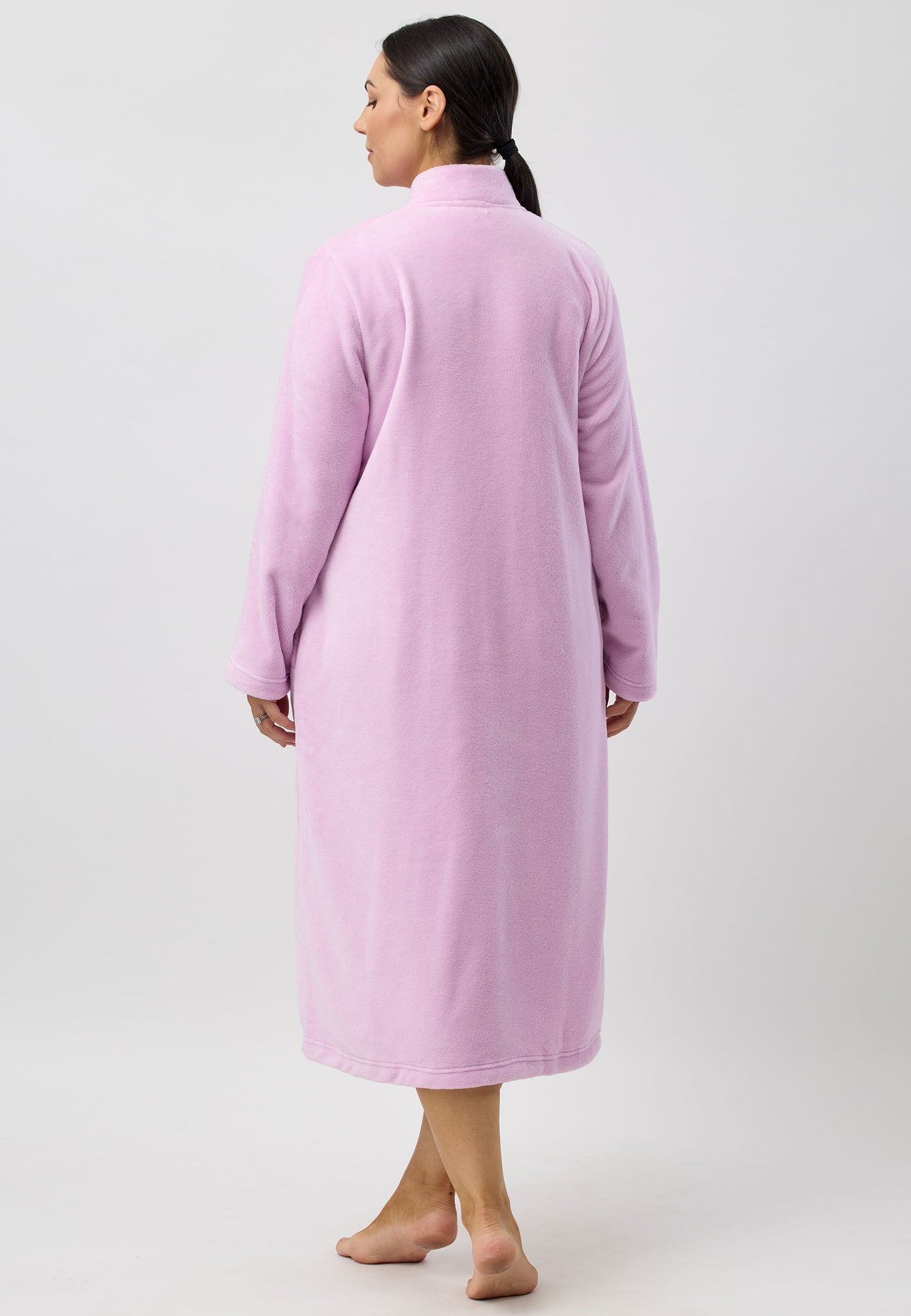 ZIP EMBROIDERED GOWN  LILAC - SK918