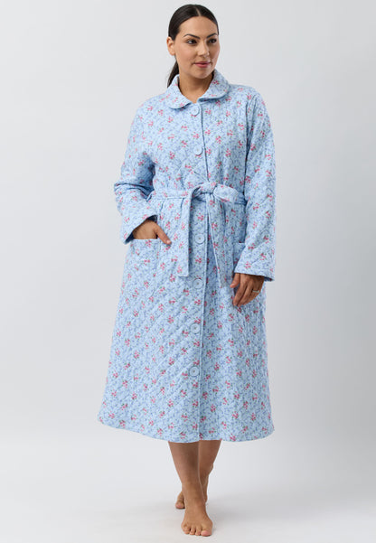 POSY QUILT GOWN  BLUE - SK924PO5