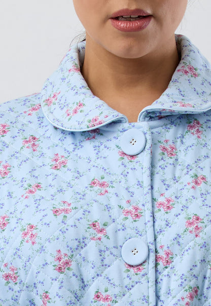 POSY QUILT GOWN  BLUE - SK924PO5