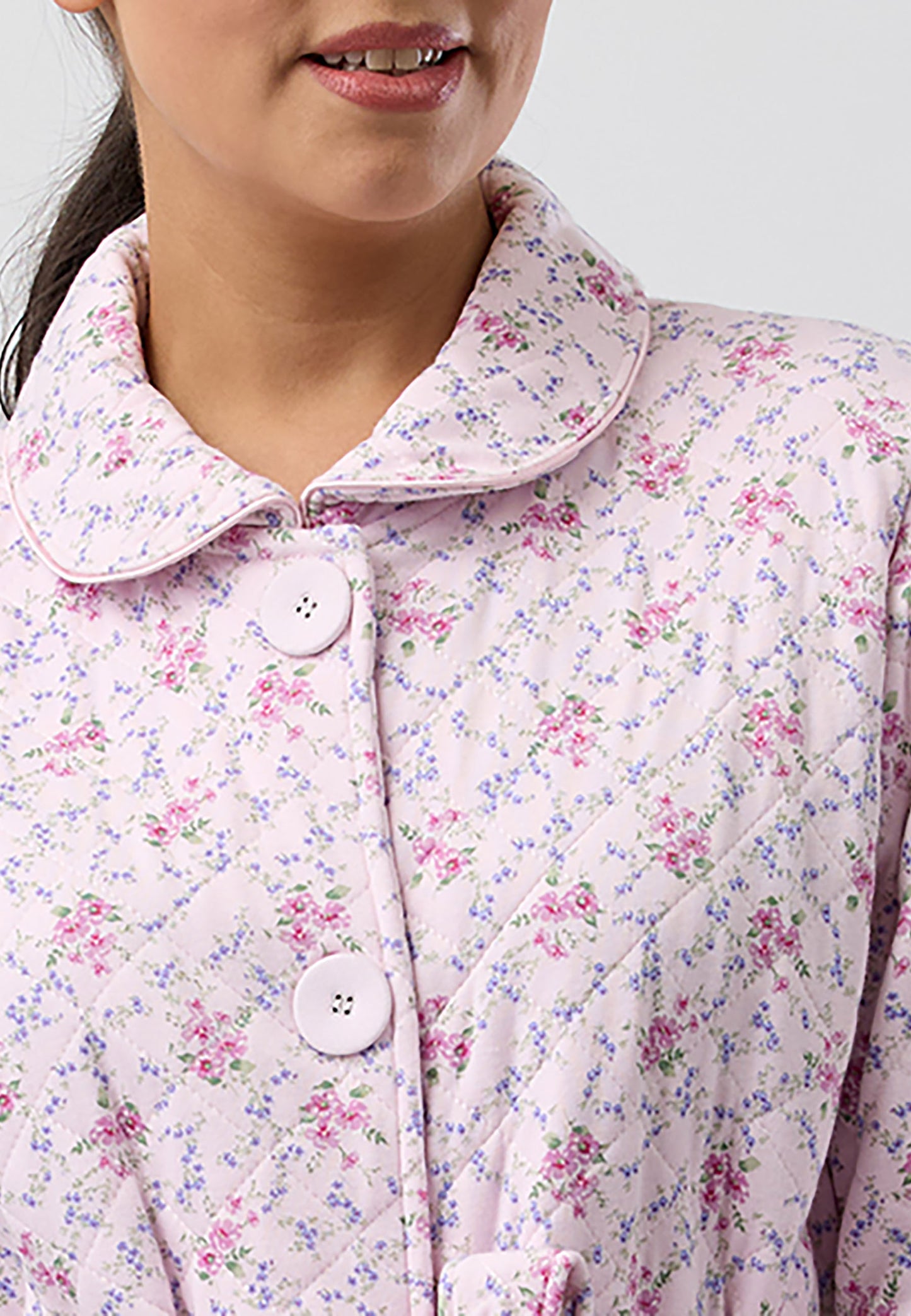 POSY QUILT GOWN  PINK - SK924PO5