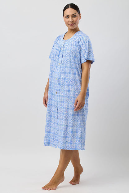 BAROQUE BRUNCH COAT INDIGO - SK925B5