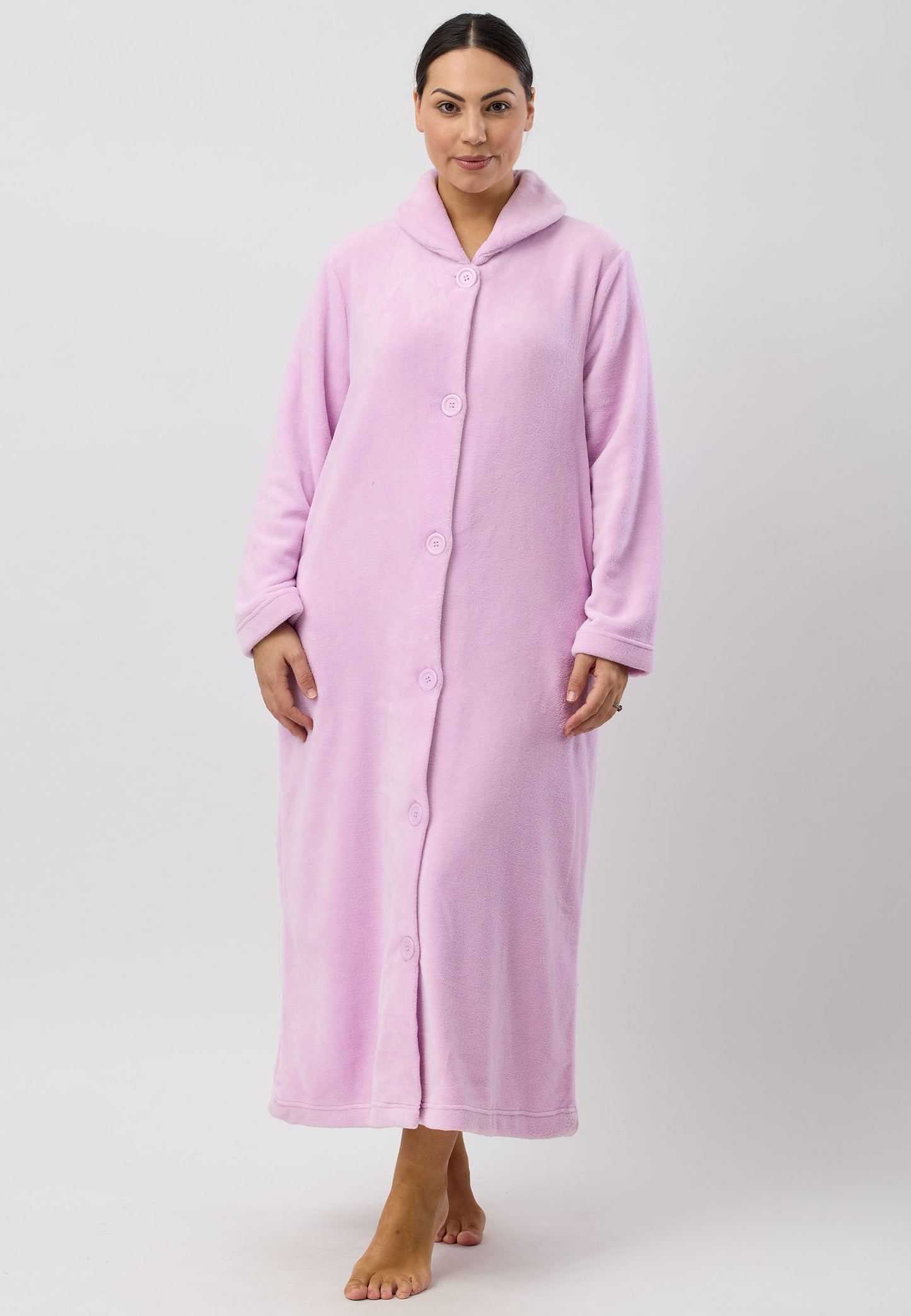 BUTTON GOWN LILAC - SK928