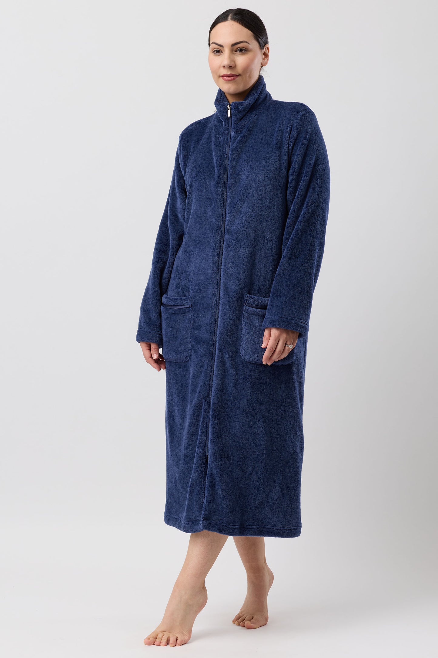 ZIP GOWN - MID 120cm NAVY - SK940