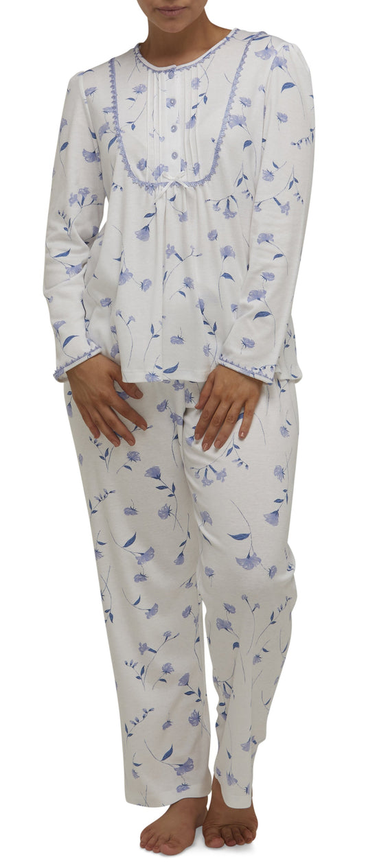 PENELOPE LACE BIB PJ SET / LAVENDER - SK101P