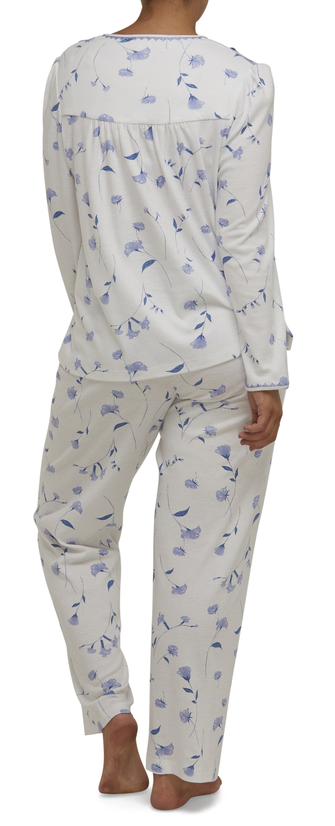 PENELOPE LACE BIB PJ SET / LAVENDER - SK101P