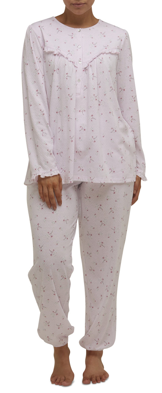 ISABEL RUFFLE PJ SET PALE PINK - SK107I