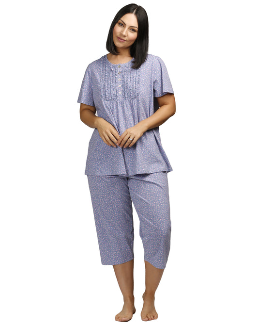 WILDFLOWERS PJ SET BLUE - SK109W