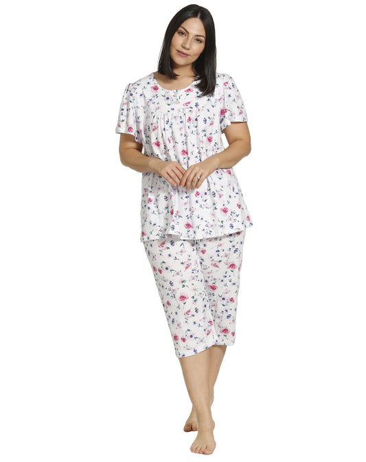 BUTTERFLIES PJ SET WHITE - SK113B