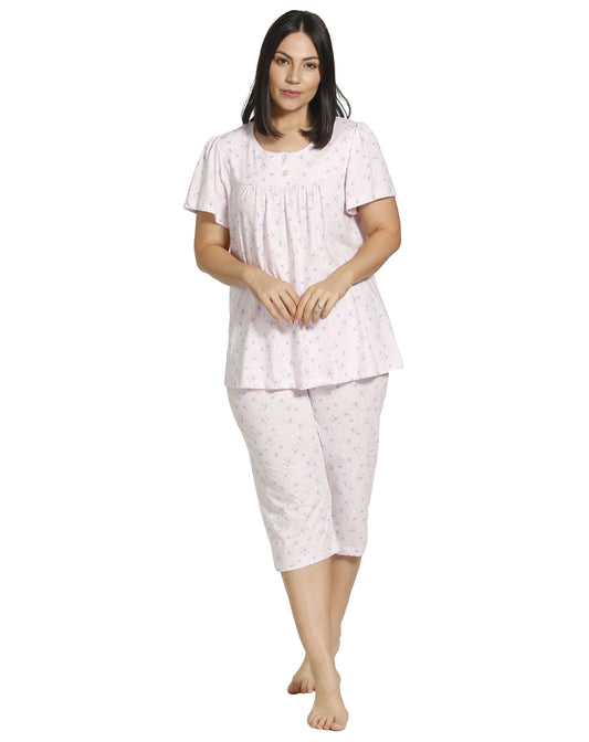 SPRING FLOWERS PJ SET PINK - SK113SF