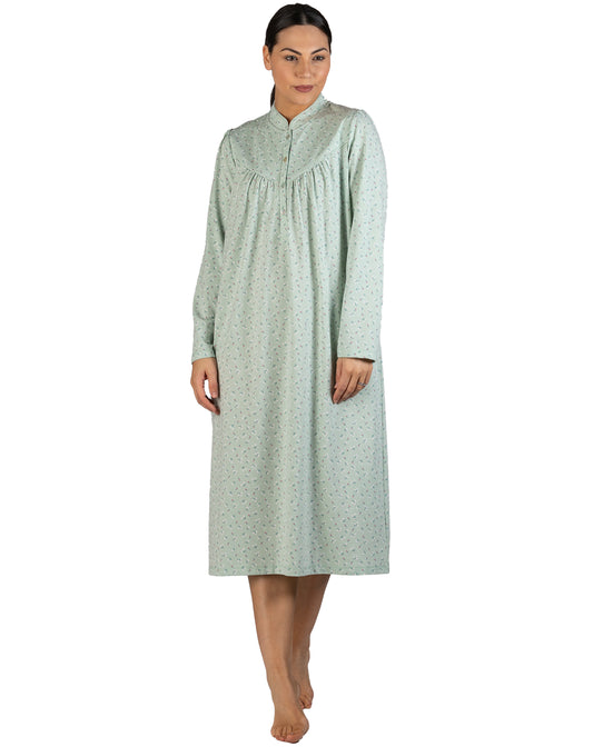 DAISY MANDARIN NIGHTIE SAGE - SK216D