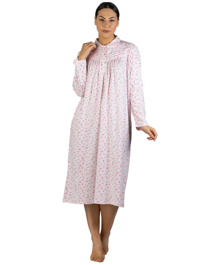 PEONY COLLAR NIGHTIE PINK - SK240P