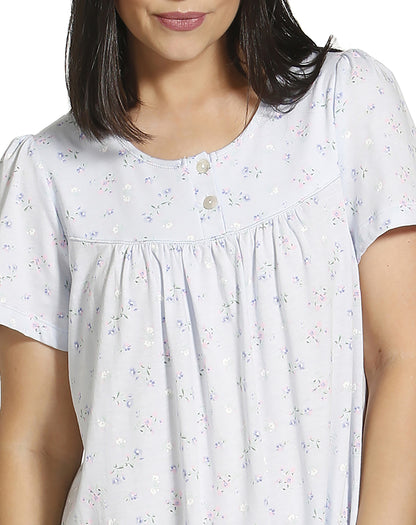 SPRINGS FLOWERS NIGHTIE BLUE - SK304SF
