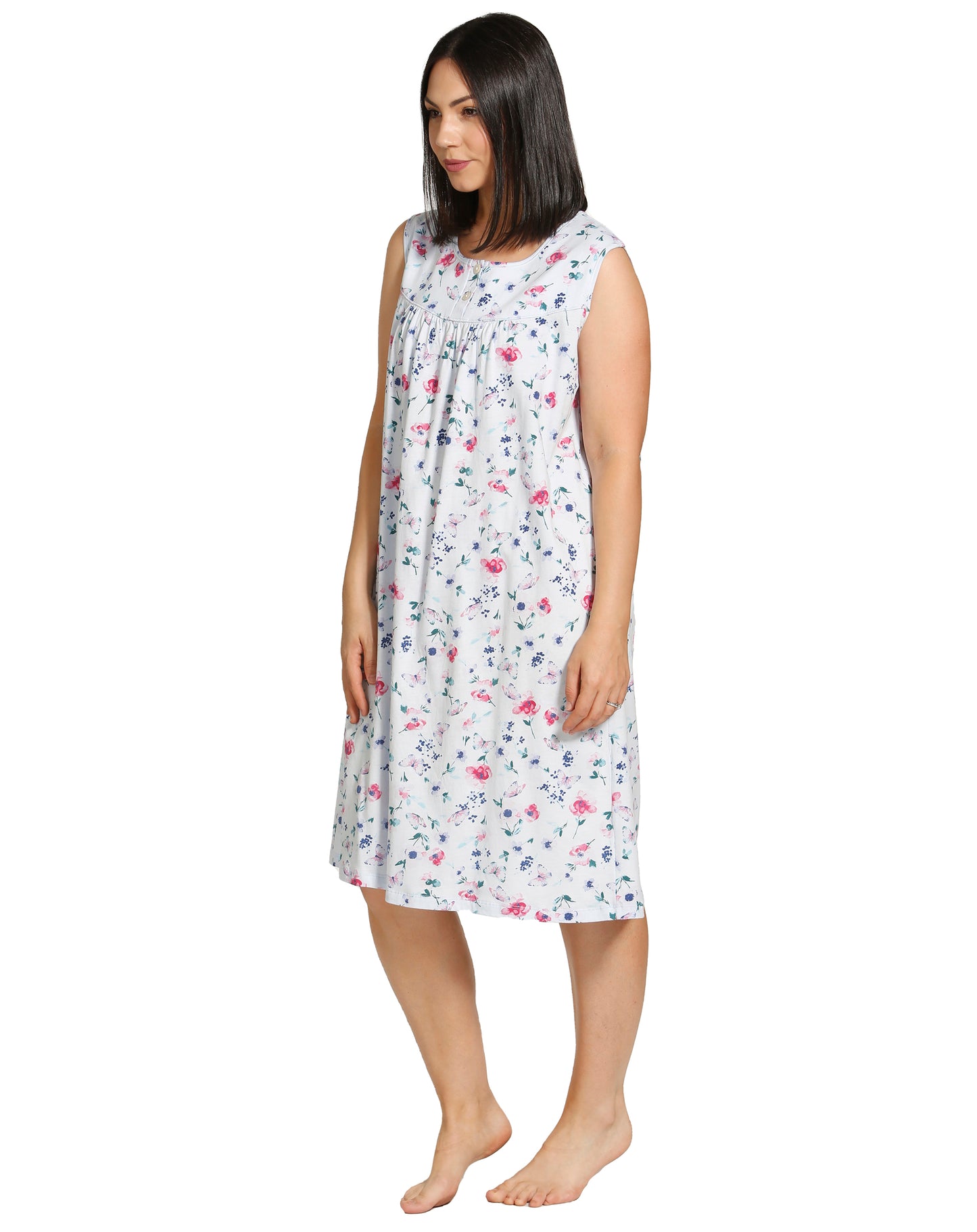 BUTTERFLIES SLEEVELESS NIGHITE BLUE - SK401B