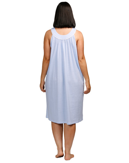 STRIPE SLEEVELESS NIGHTIE BLUE - SK409S
