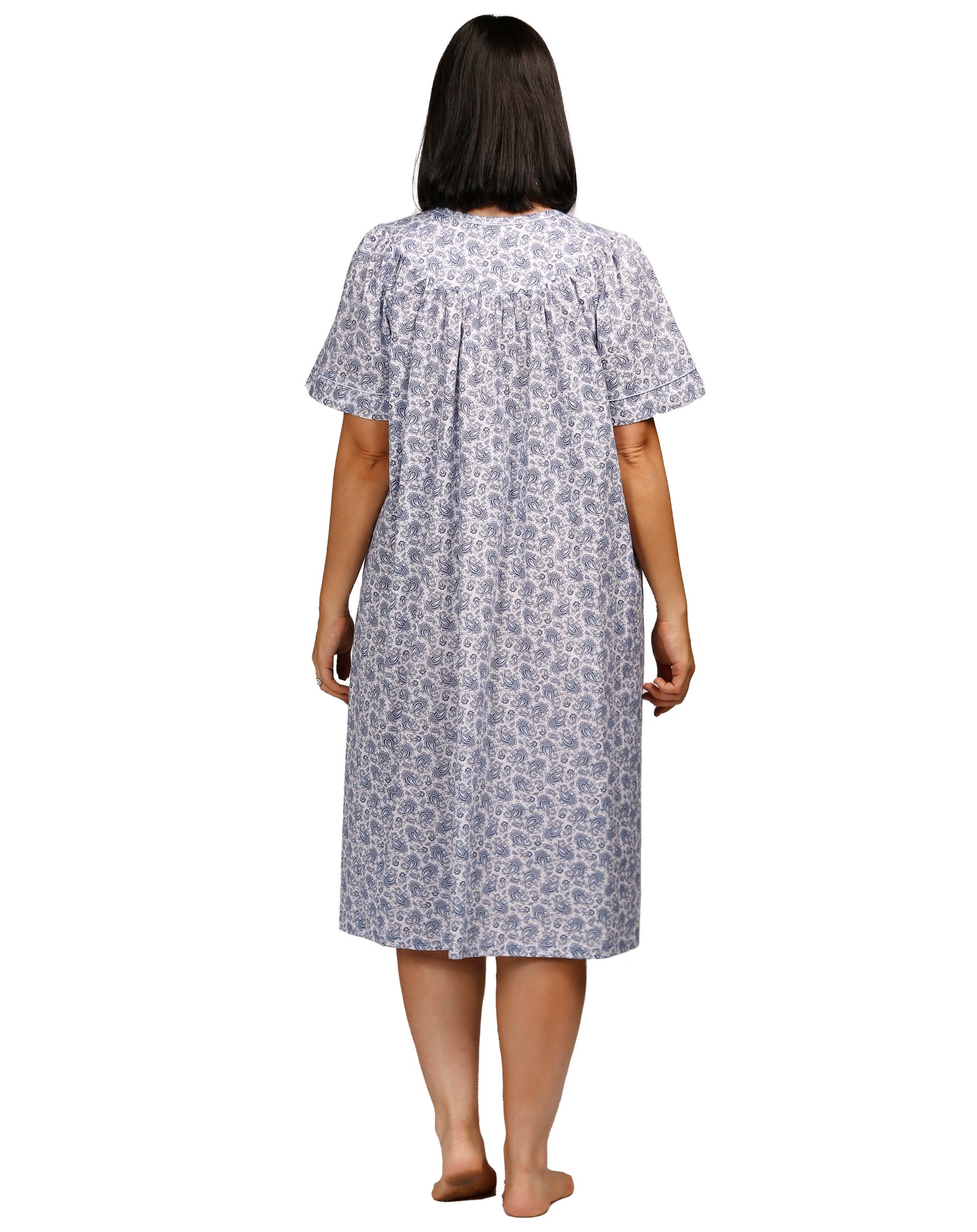 PAISLEY BRUNCH COAT BLUE - SK913P